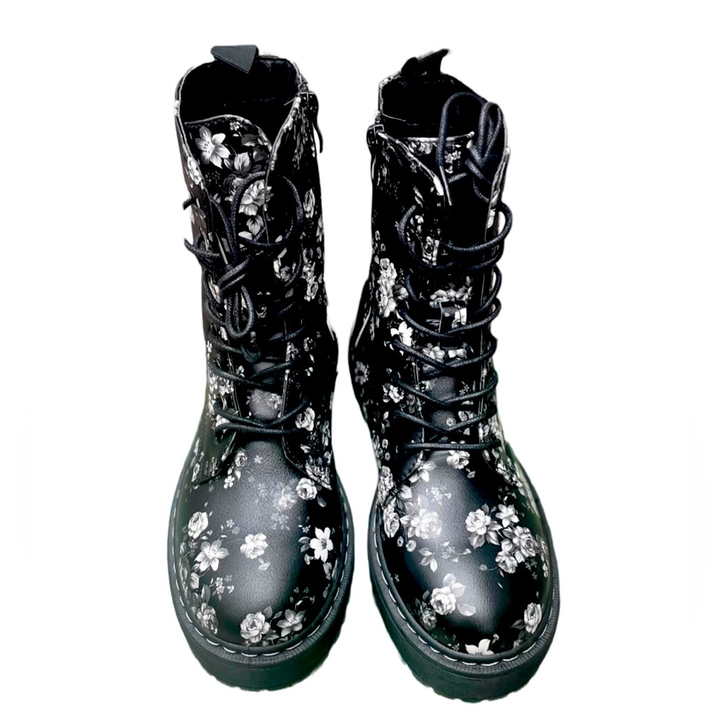 COPY - Jellypop Black Combat Boots